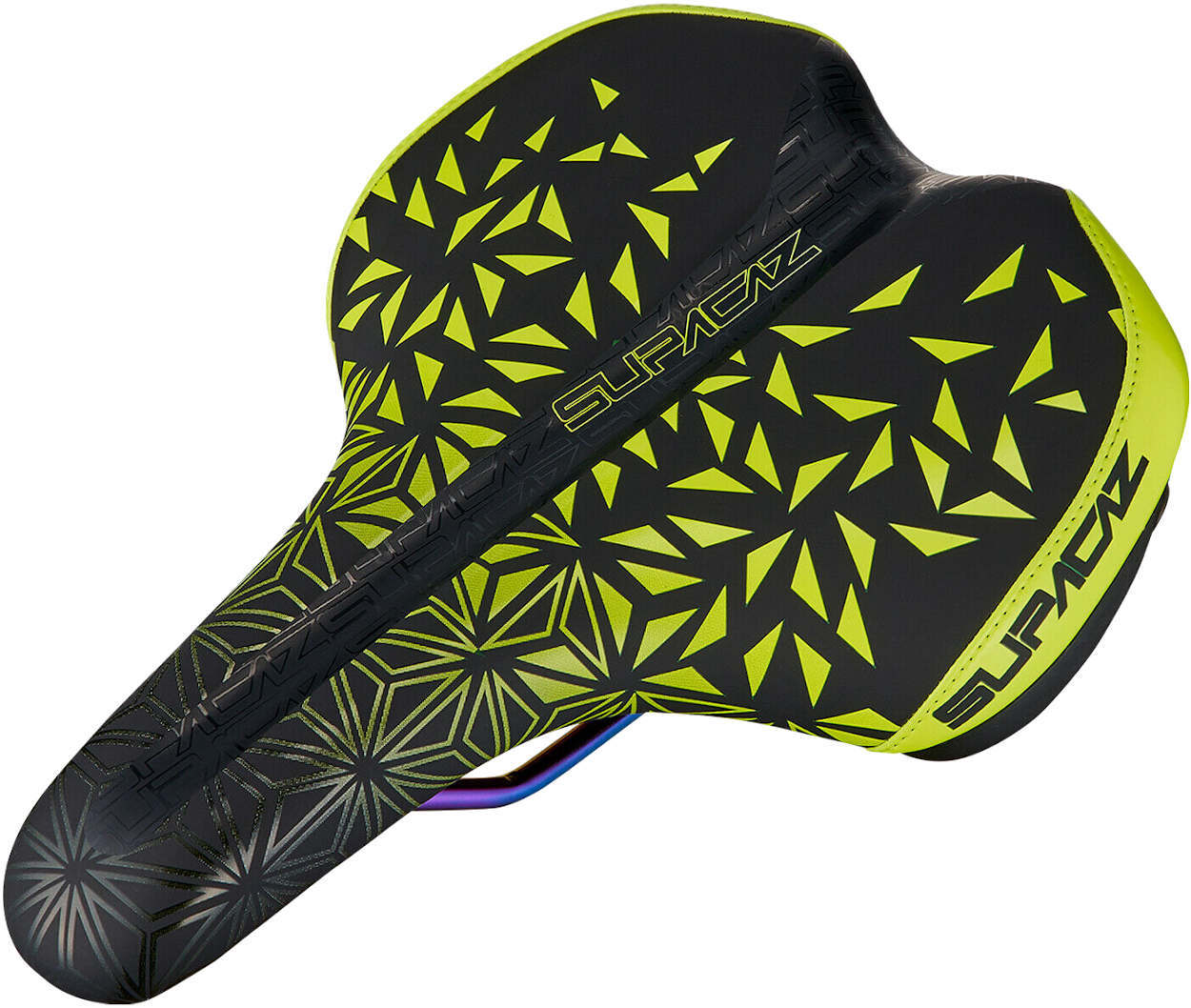 Supacaz eUrban eBike Saddle - Neon Yellow 2 Supacaz eUrban eBike Saddle - Neon Yellow - Image 2